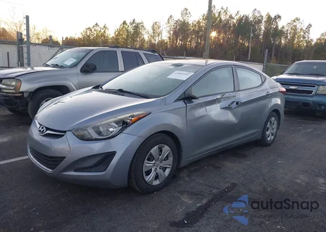 2016 Hyundai Elantra Se from USA, damaged, VIN 5NPDH4AE4GH741518
